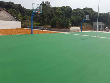 丙烯酸籃球場——東莞常平鎮(zhèn)白石崗村委完工！